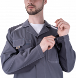 Халат ТУРБО SAFETY летний, серый-т.серый