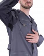 Халат ТУРБО SAFETY летний, серый-т.серый