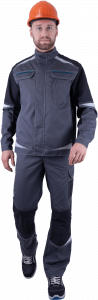 Куртка ТУРБО SAFETY летняя, серая-т.серая